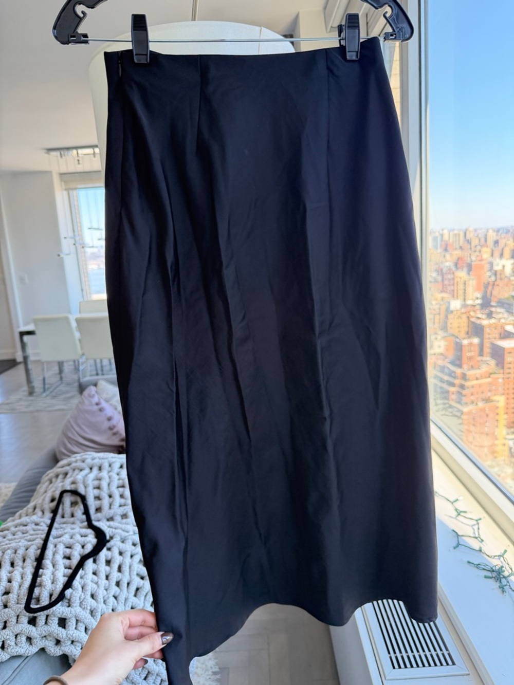 Classic Black Women's Midi Skirt